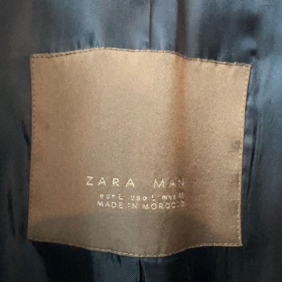 Men’s Zara belted double breasted coat size M - Picture 5 of 7